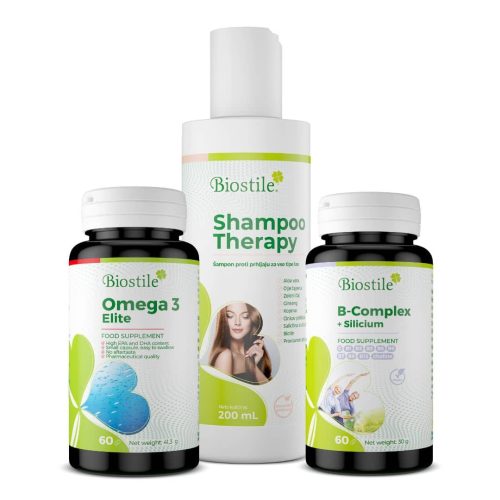 Biostile Shampoo Therapy + Omega 3 Elite + B Kompleks