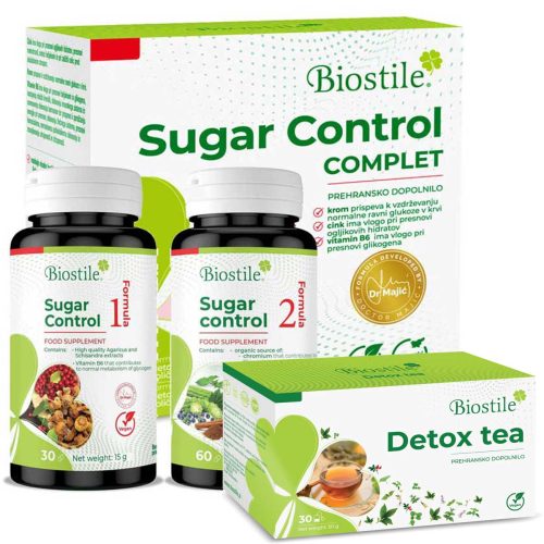 Biostile Sugar Control + Poklon Detox čaj