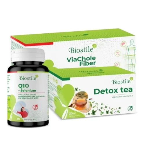 ViaChole + Q10 + Selenium + Detox Tea (Poklon) Biostile