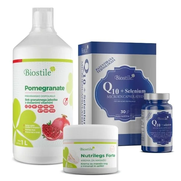 BMT®Q10 + Selenium + Pomegranate + Nutrilegs 50ml Biostile